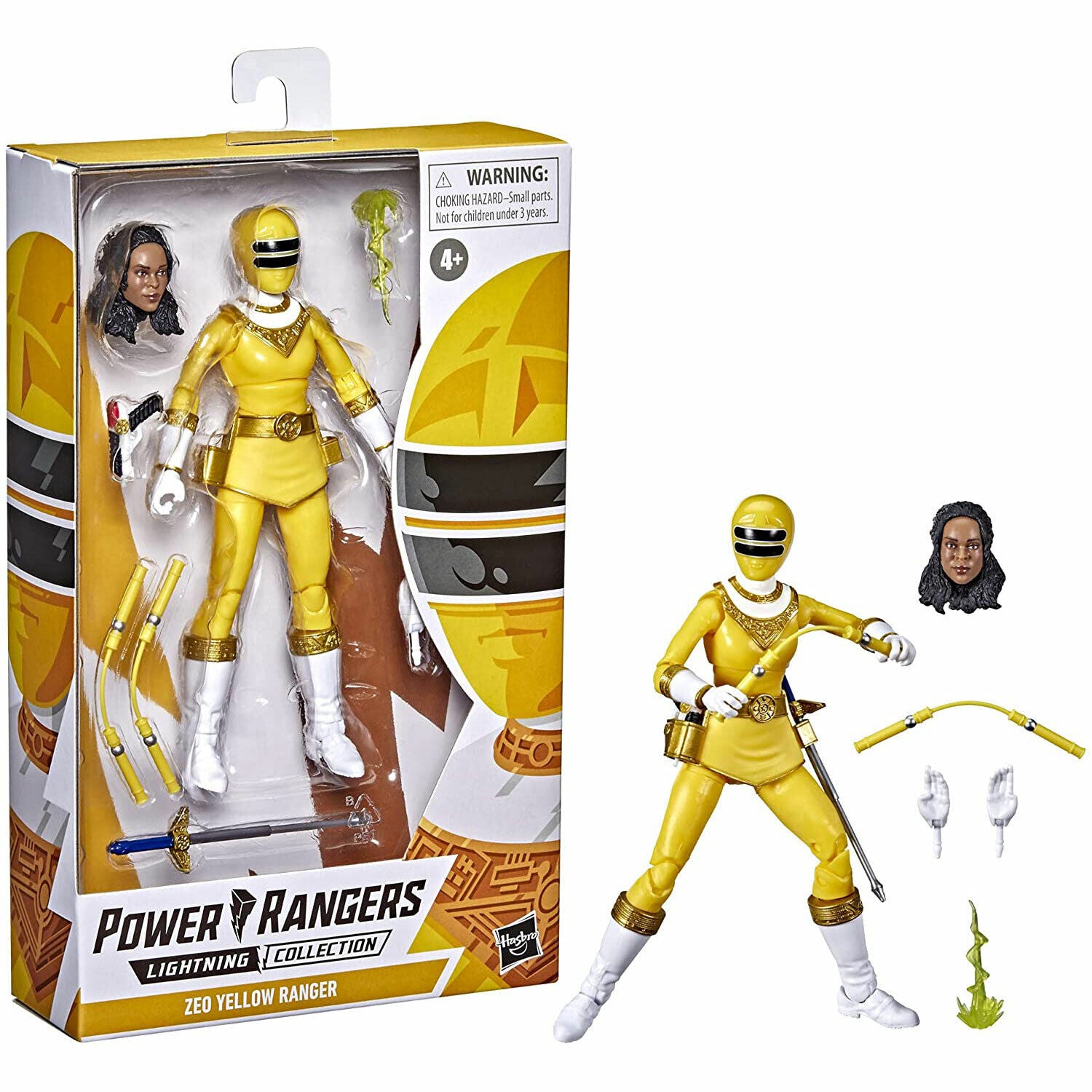 New Power Rangers Zeo Yellow Ranger Action Figure - Lightning Collection