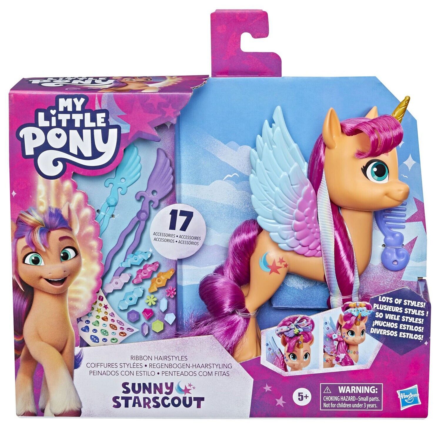 My Little Pony Sunny Starscout Ribbon Hairstyles - New in Box!