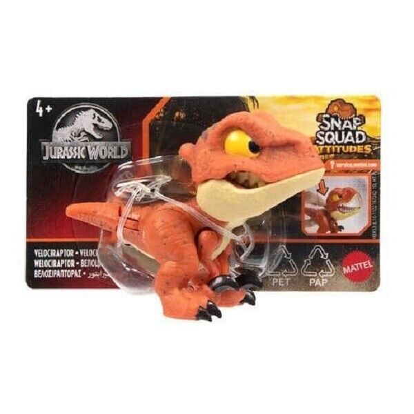 Jurassic World Snap Squad Attitudes Mini Figure Velociraptor (Attitudes)