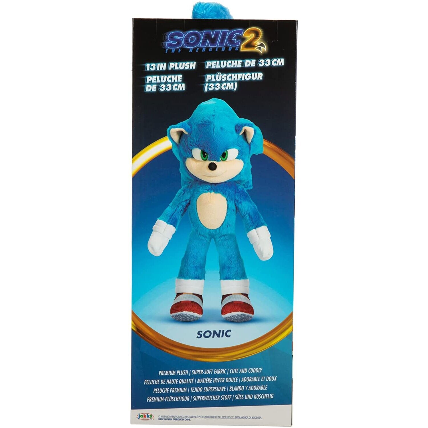 BRAND NEW Sonic The Hedgehog 2 Movie 13-Inch Premium Plush Sonic