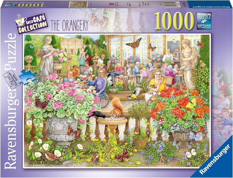 Ravensburger Cosy Cafe No. 2 The Orangery Cafe 1000 Piece Jigsaw Puzzles for Adu