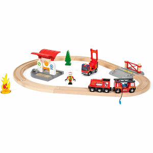 BRIO World Firefighter Set 33815 - New in Box! Save Lives & Have Fun!