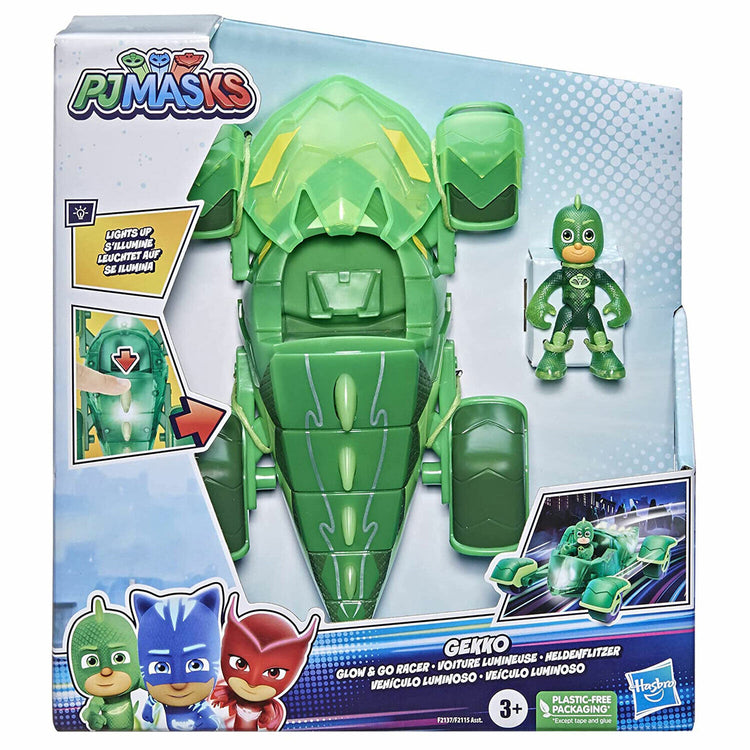 New PJ Masks Glow and Go Racer Gekko - Fast Shipping!