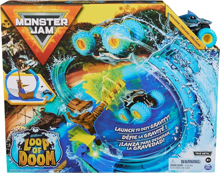 Monster Jam Megalodon Loop Of Doom Playset