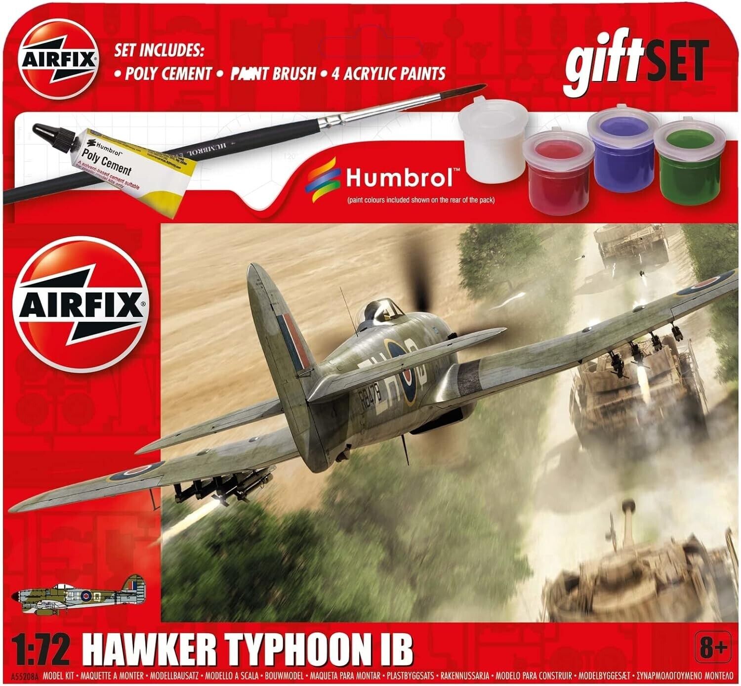 Airfix Hanging Model Aircraft Kits - Hawker Typhoon Mk.Ib Model Building Set