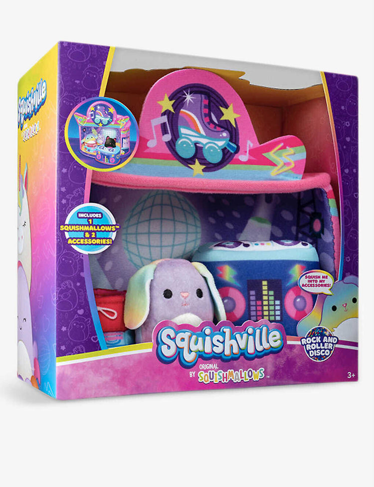 New Squishmallow Squishville 80s Disco Plush Toy - Fun and Funky!