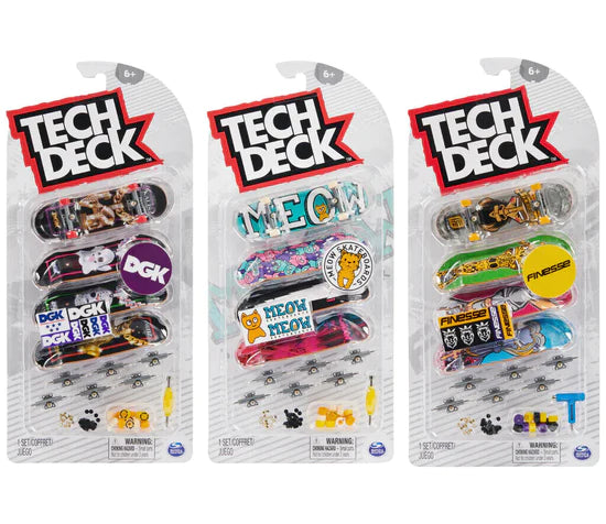 New Tech Deck 96mm Fingerboard Ultra DLX 4-Pack - Choose Your Favorite, 2023 NEW - MEOW MEOW