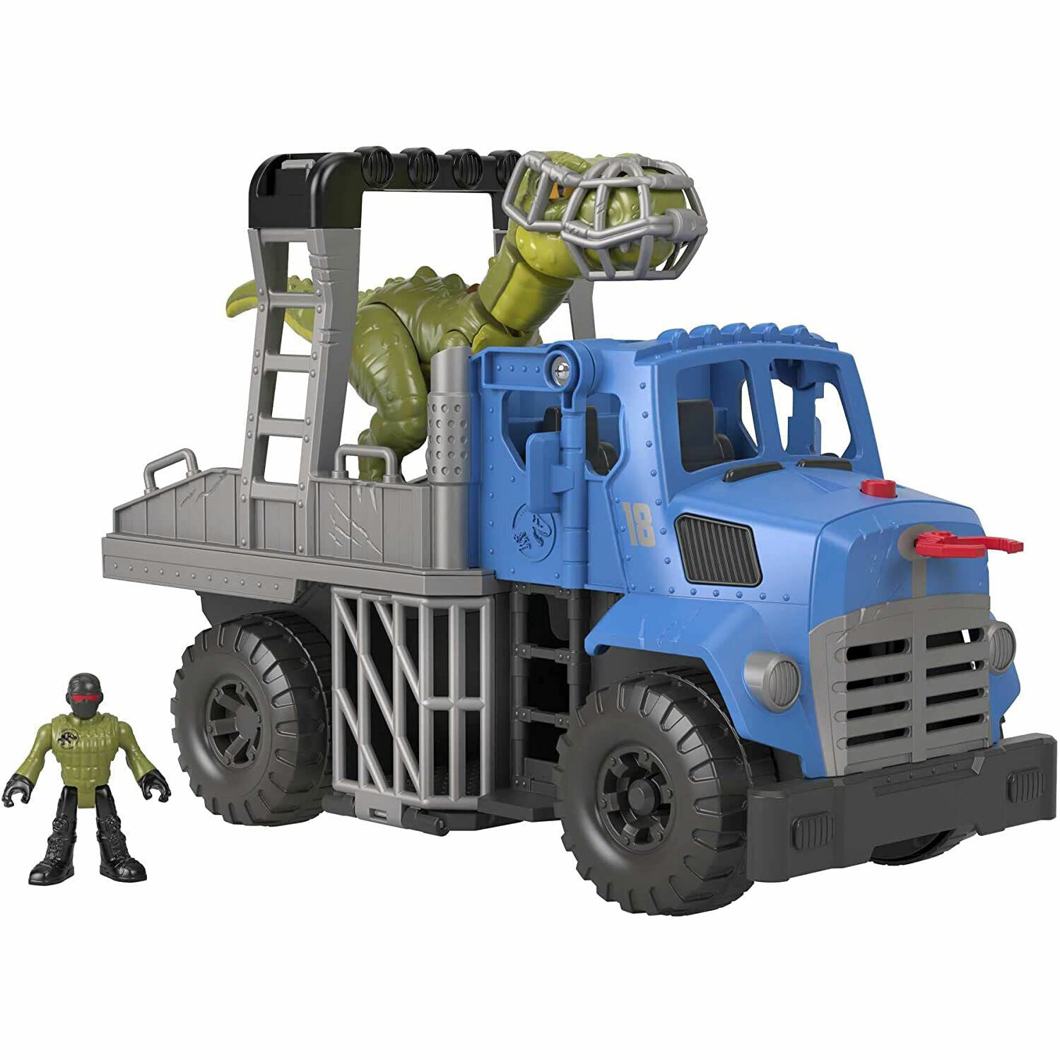 New Imaginext Jurassic World Dominion Break Out Dino Hauler Toy Set