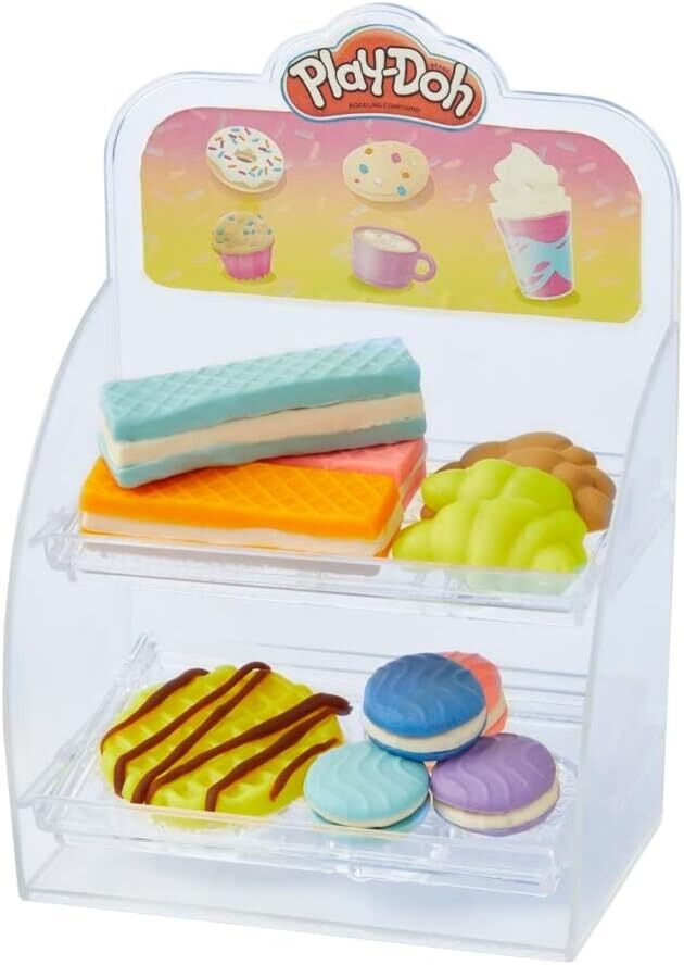 Play-Doh Kitchen Creations Super Colourful Cafe Play Food Coffee Toy With 20 Acc