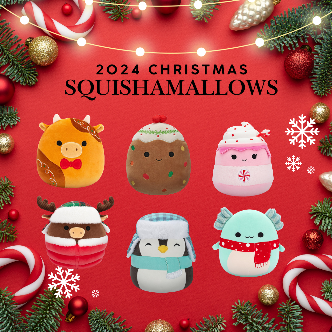 Squishmallows 2024 Christmas 7.5 Inch Plush - NEW Seasonal Collection