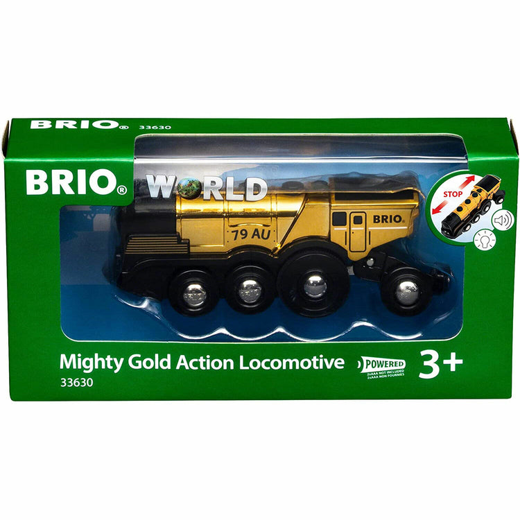 BRIO Battery Powered Mighty Gold Locomotive (33630) - NEW