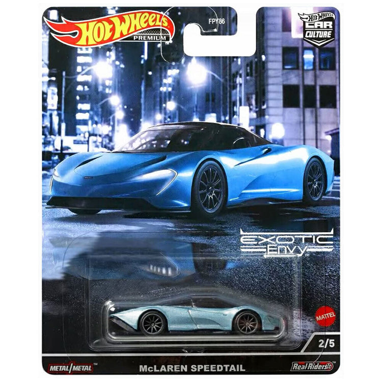 Hot Wheels Premium Car Culture Exotic Envy FPY86-978M "- Choose Your Vehicle McLaren Speedtail #2/5