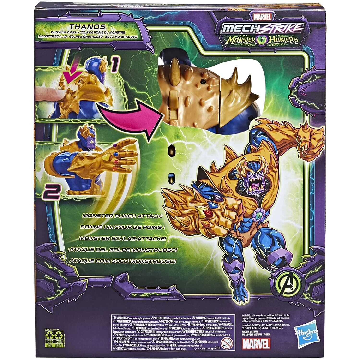 Marvel Avengers Mech Strike Thanos Figure - Monster Punch - New in Box