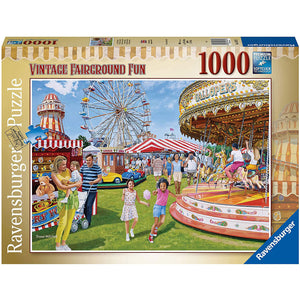 New Ravensburger Vintage Fairground Fun 1000 Piece Puzzle - Sealed Box