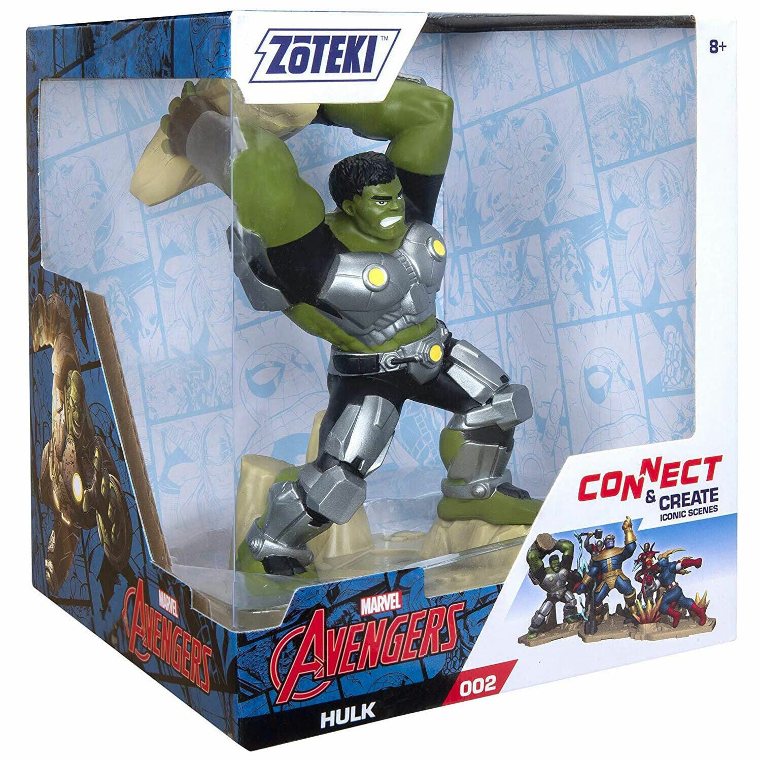 Zoteki Marvel Avengers Hulk #002 Collectible Figure - 4-Inch Series 1