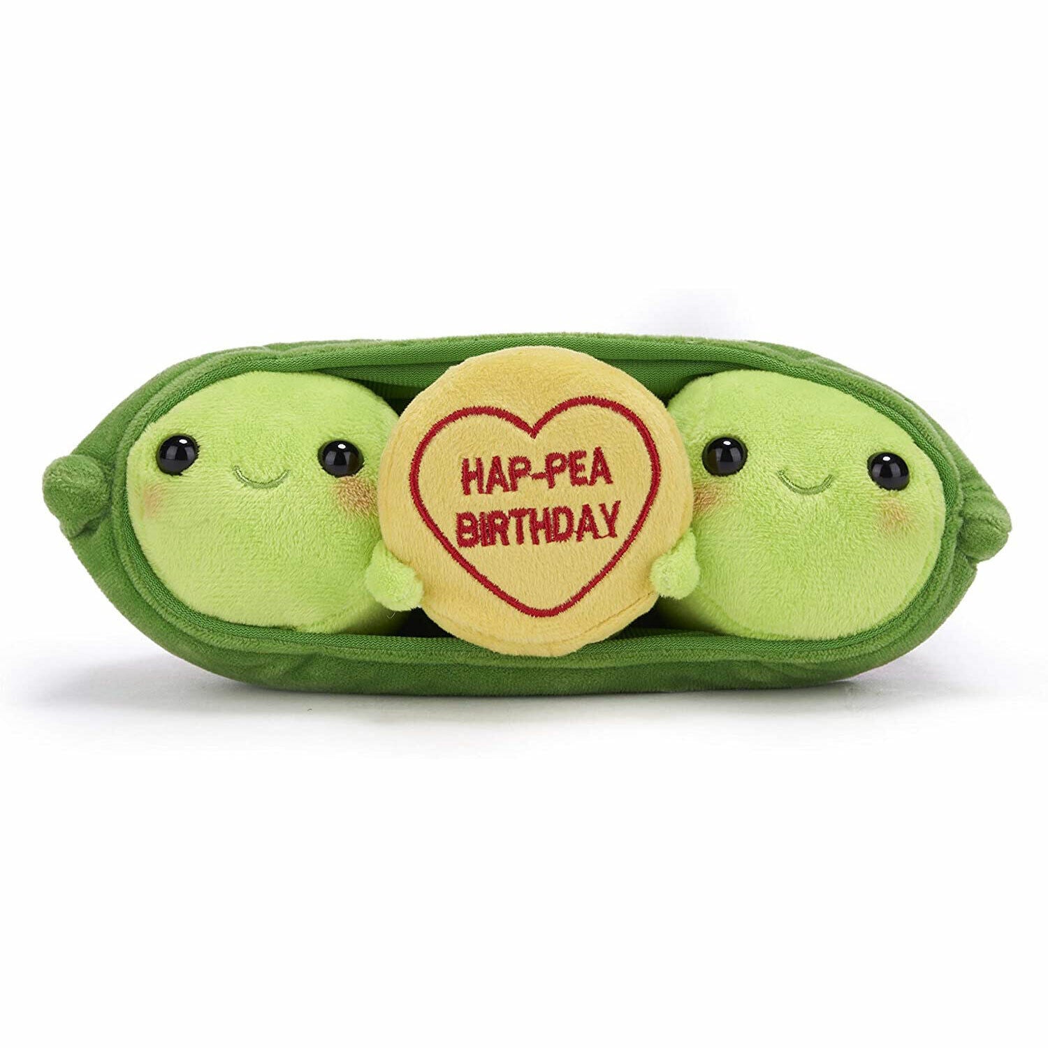 Swizzels Love Hearts Plush Pete & Penelope Peas - Hap-Pea Birthday - 21cm