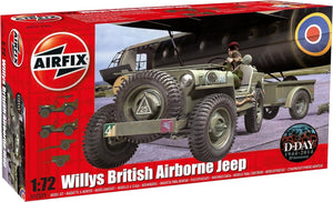 Airfix Model Set - A02339 Willys MB Jeep Model Building Kit - Plastic Motor Vehi