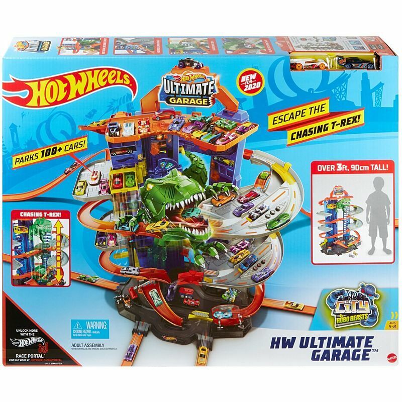 New Hot Wheels City Robo T-Rex Ultimate Garage Playset - Sealed Box