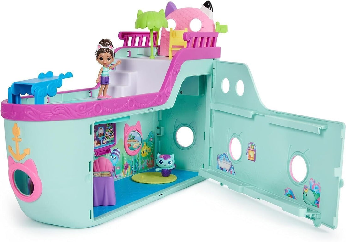 Gabby Dollhouse & Soft Toys, Vehicles, Playsets - Your Child's Dream Playtime! - Gabby Cat Friend & Cruise Ship Toy