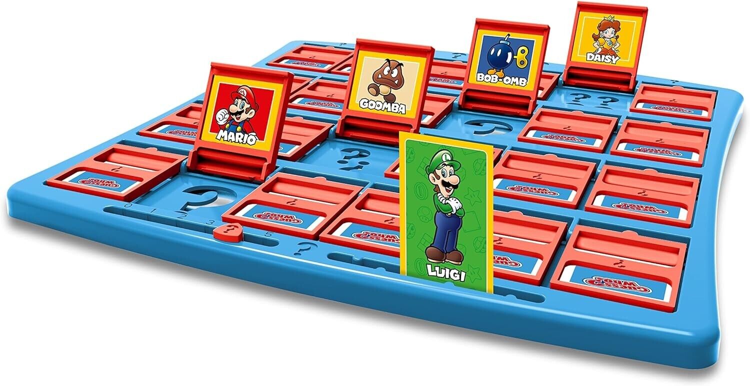 Winning Moves Super Mario Guess Who? Board Game, Play with classic Nintendo char