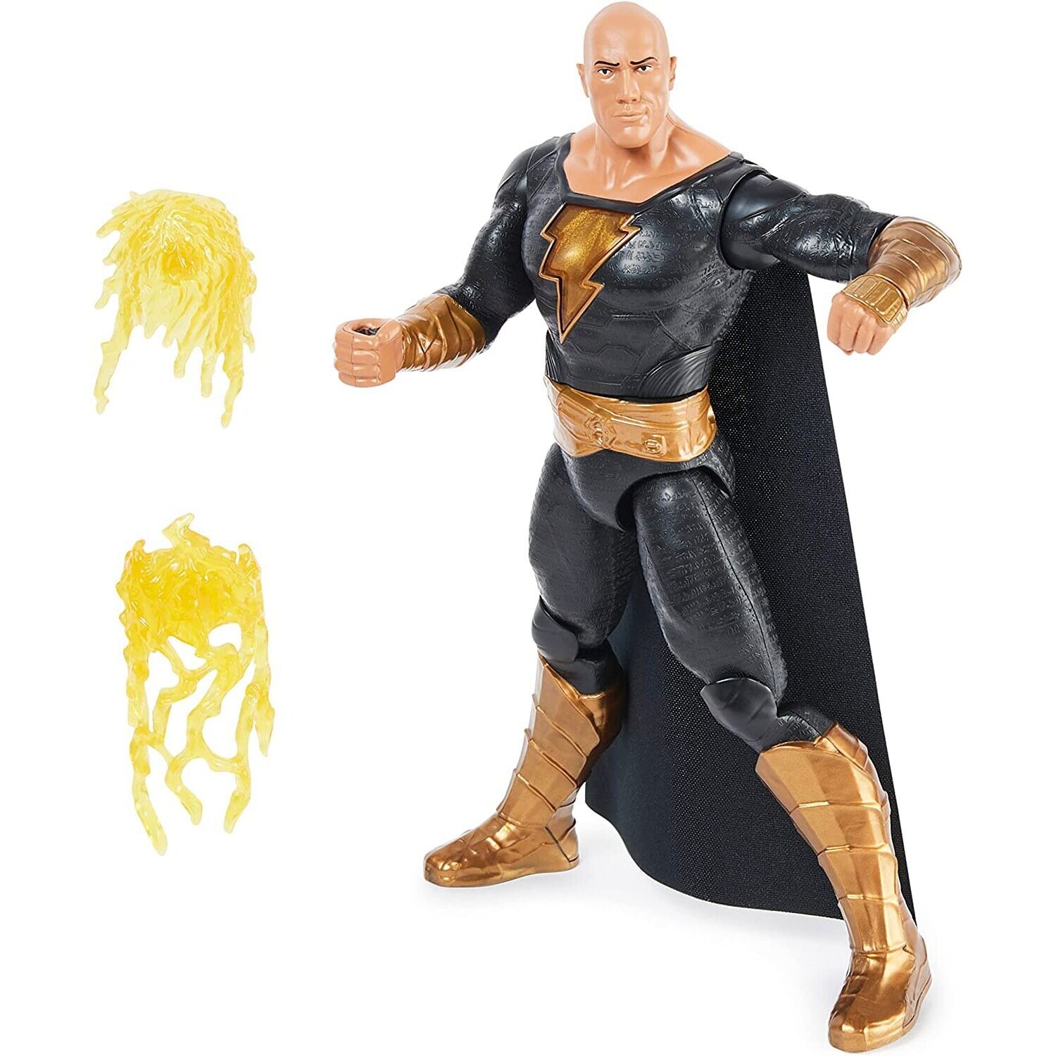 "New DC Black Adam Power Punch 12" Action Figure w/ Lights & Sounds"