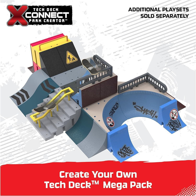 Tech Deck, Pyramid Shredder, X-Connect Park Creator, Customisable and Buildable