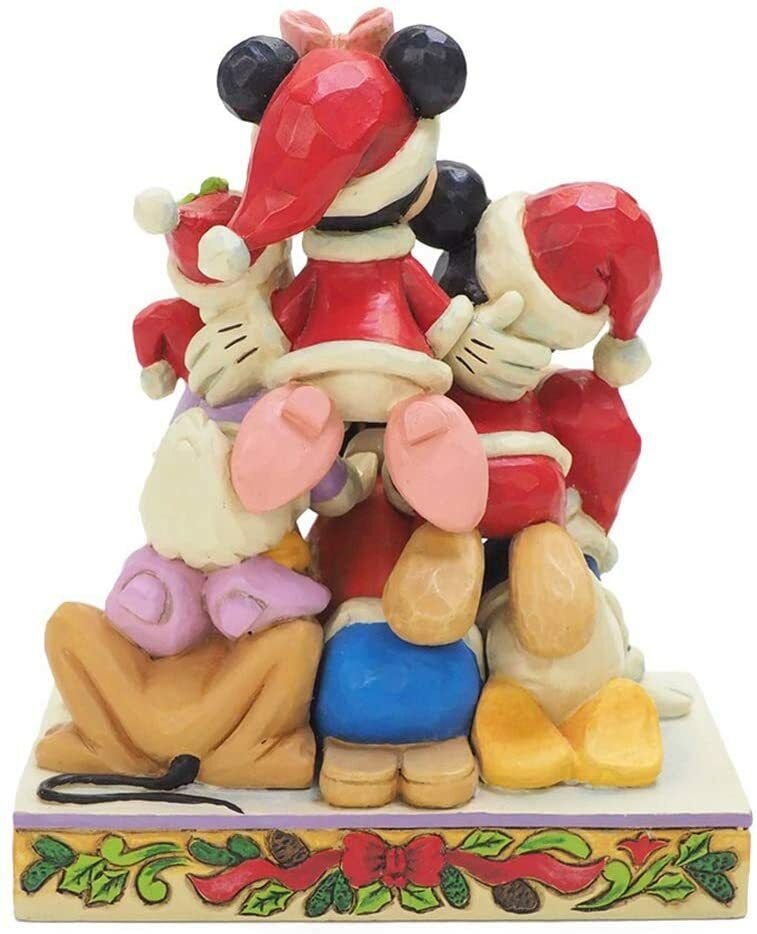 Disney Traditions Piled High Holiday Cheer Figurine - Xmas Mickey & Friends