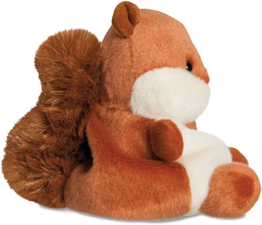 Aurora, 61352, Palm Pals Nibbles Squirrel, 5In, Soft Toy, Brown & Beige