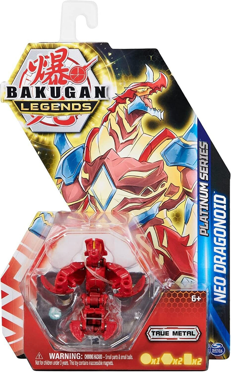 New Bakugan Legends Platinum Neo Dragonoid Red Action Figure for Kids - Toy