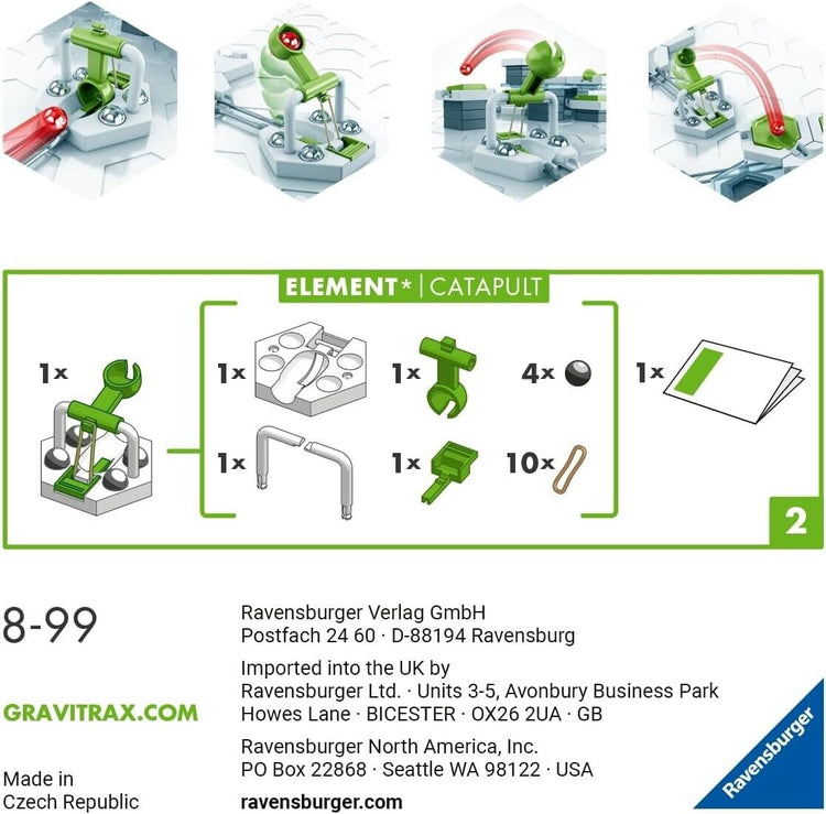 Ravensburger GraviTrax Extension Catapult-Marble Run STEM, Building and Construc