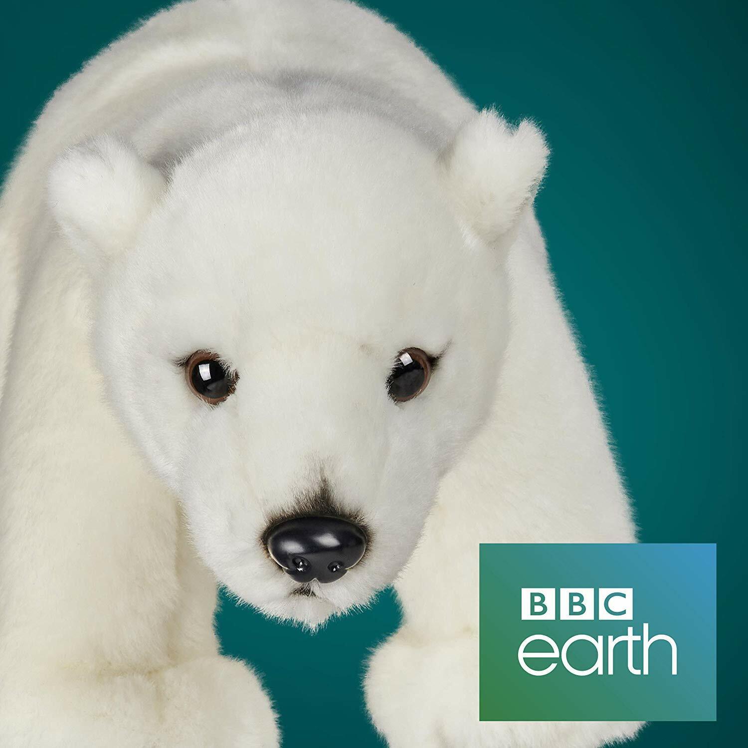 New BBC Blue Planet II 10" Plush Polar Bear Soft Toy - Adorable & Cuddly!