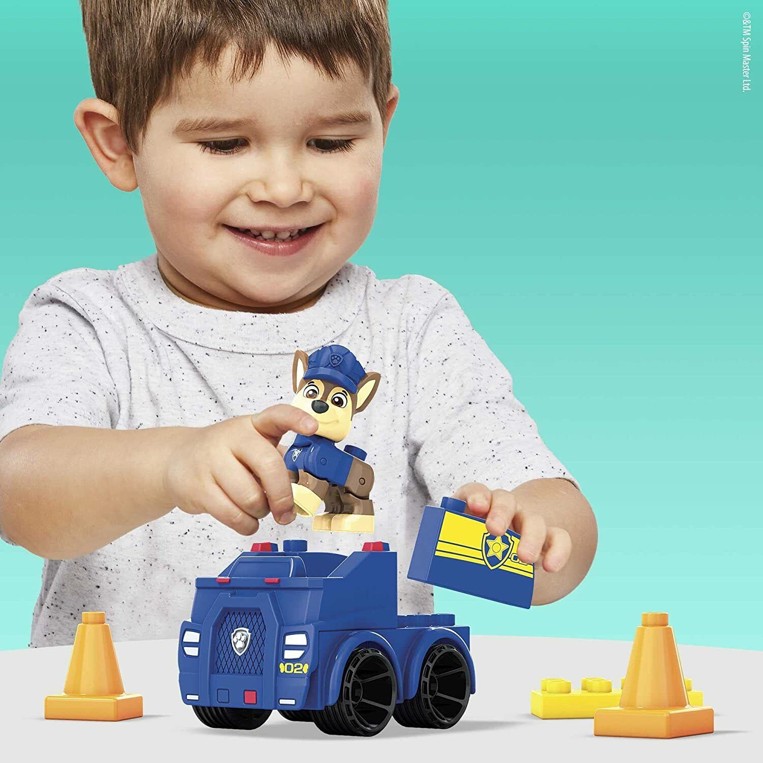 New Mega Bloks PAW Patrol Chase's Patrol Car - Ready for Action!