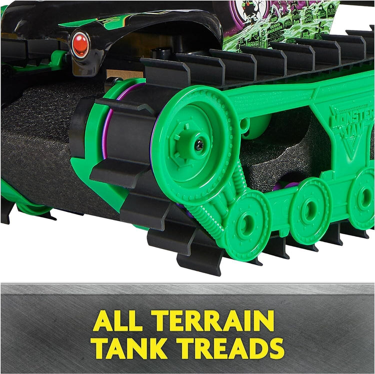 Monster Jam, Official Grave Digger Trax All-Terrain Remote Control Outdoor Vehic