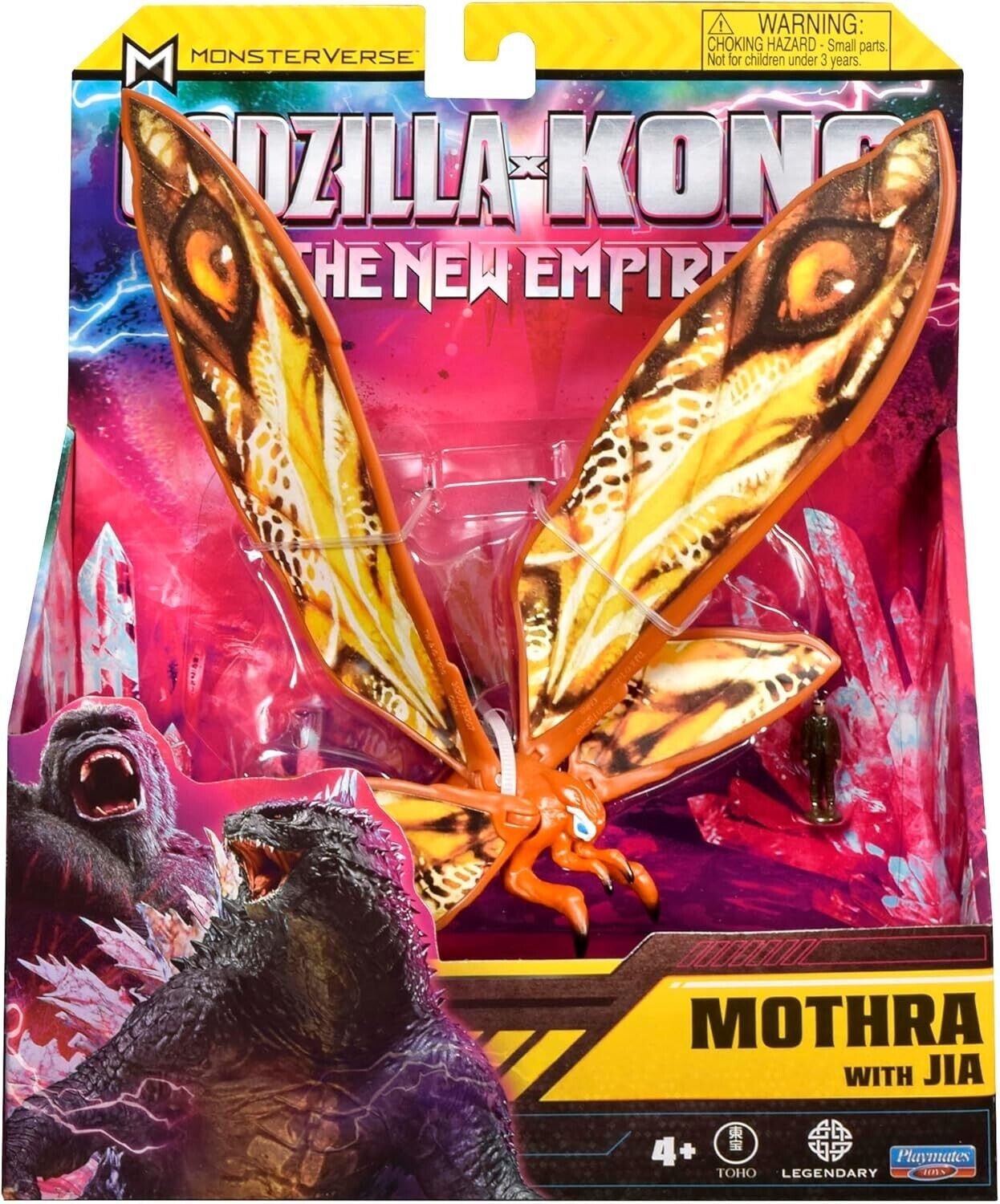 MonsterVerse Godzilla x Kong: The New Empire, 6-Inch Mothra Action Figure Toy, I