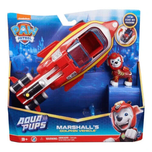 Marshall Aqua Pups Transforming Dolphin Playset w/ Figure - Paw Patrol