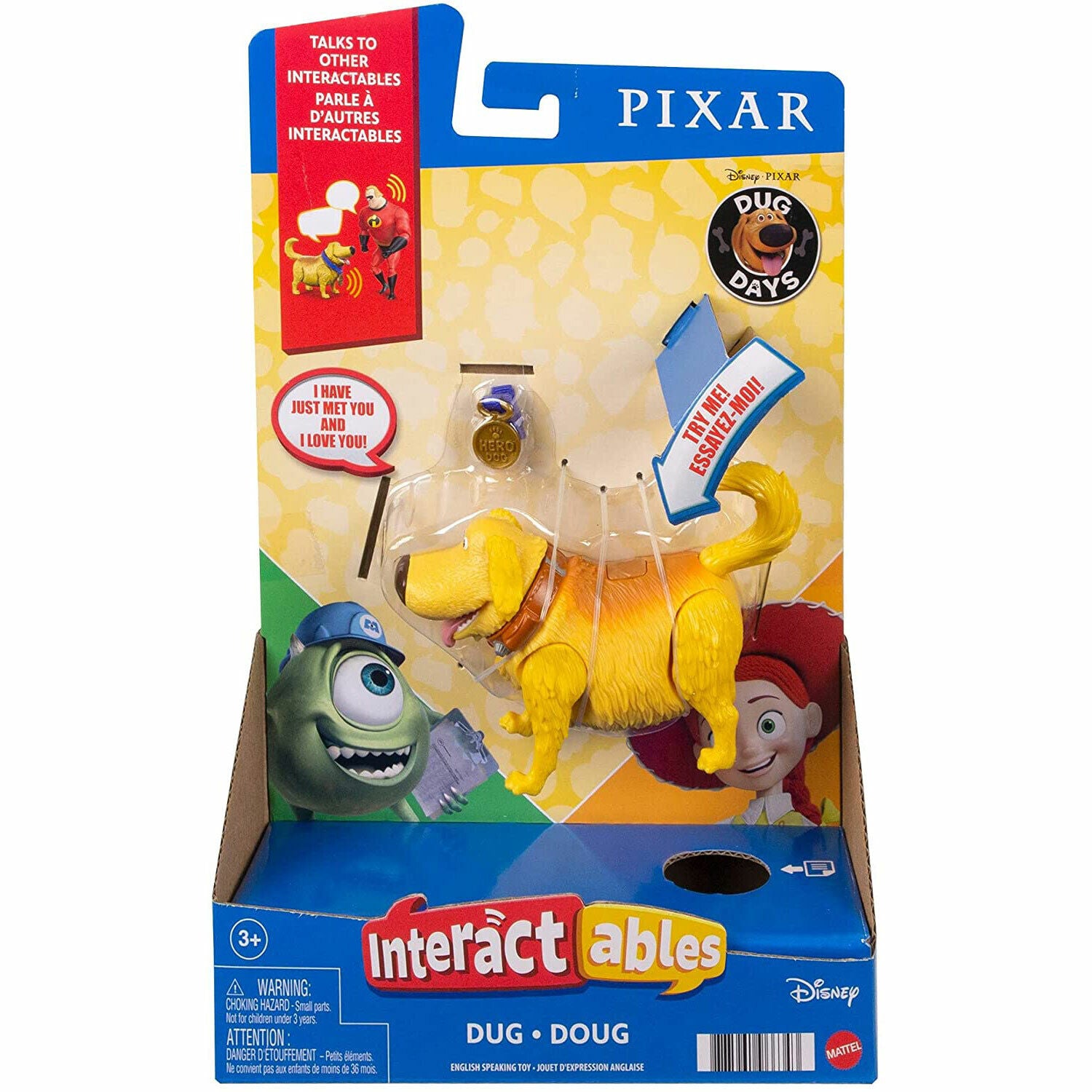New Disney Pixar Interactables Doug Talking Figure - Collectible Toy