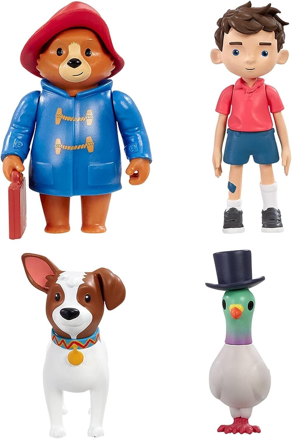 Paddington Bear Figure 4 Pack Paddington, Jonathan Brown, Pidgeonton and Lucky