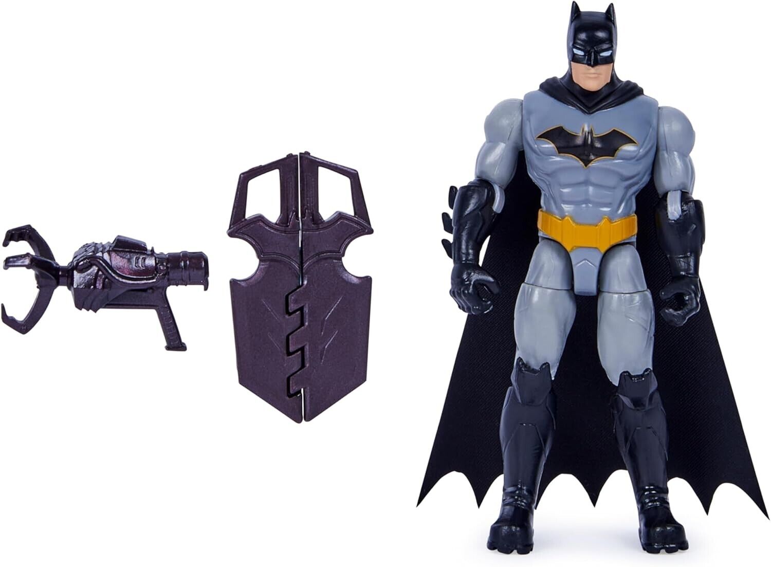 DC Comics, Batman and Robin vs. The Joker and King Shark, 4-inch Action Figures,