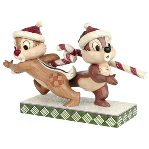Disney Traditions Figurine - Chip 'n' Dale Candy Cane Caper - Limited Edition