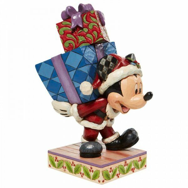 Disney Traditions Figurine - Old St. Mick with Gifts - Mickey Mouse Collectible