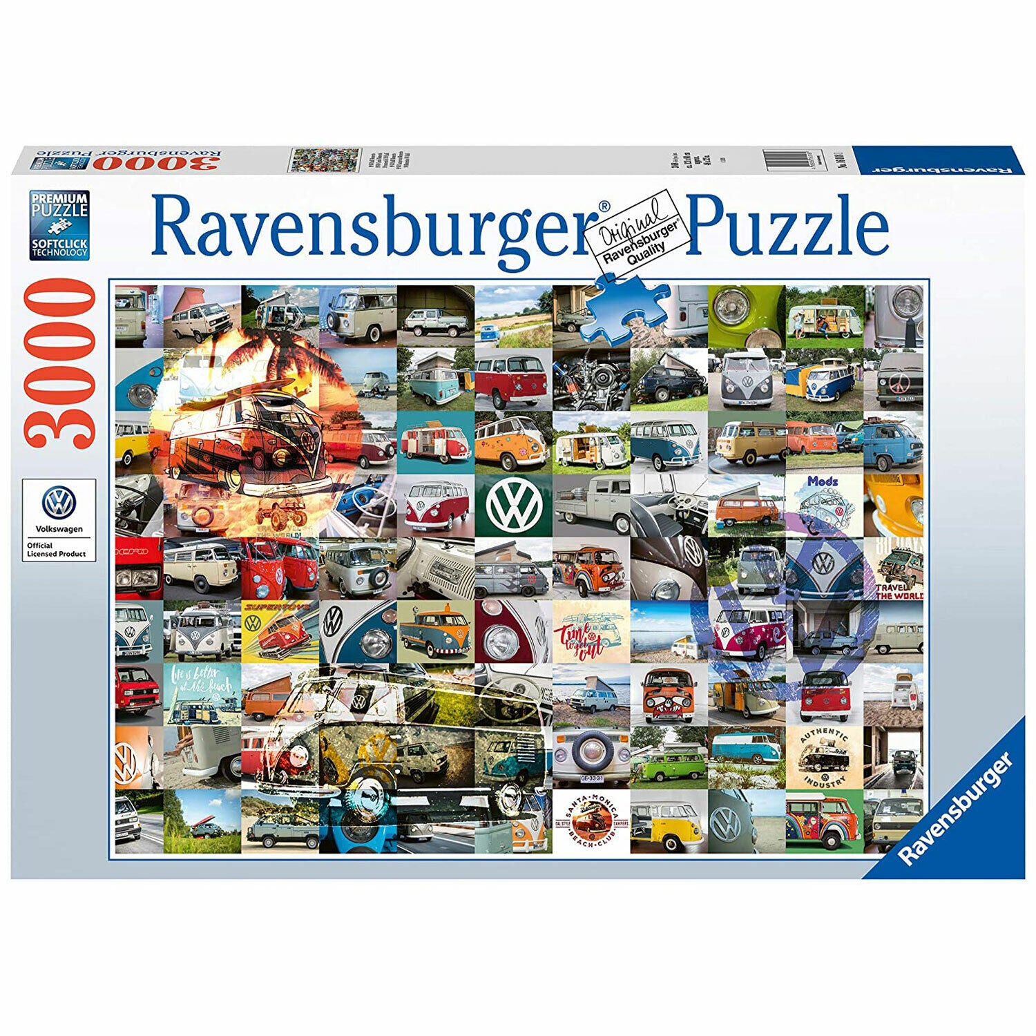 Ravensburger 99 VW Campervan Moments 3000 Piece Puzzle - NEW!