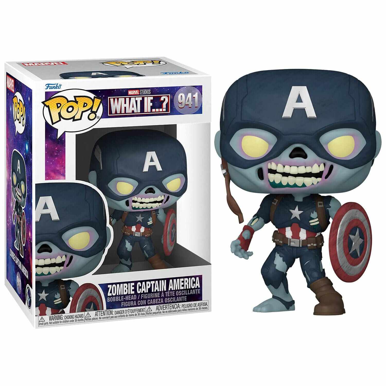 New Marvel What If...? Zombie Captain America Pop! Vinyl Figure