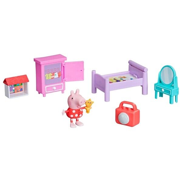 New Peppa Pig Bedtime Playset - Peppa's Adventures - Free Shipping