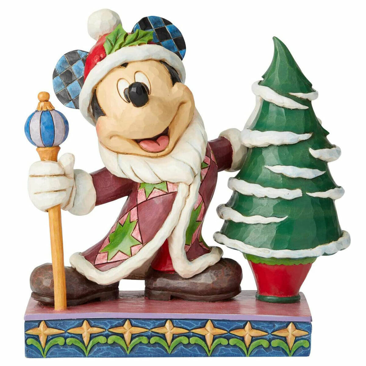 Disney Traditions Jolly Ol' St Mick Figurine - Mickey Mouse Father Christmas