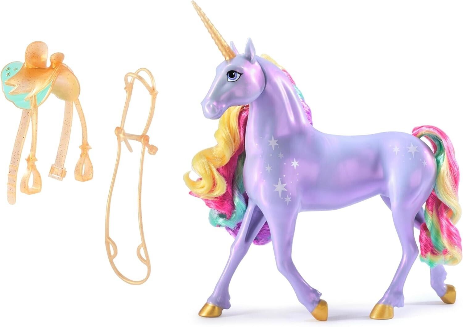 Unicorn Academy, Interactive Rainbow Light-up Wildstar Unicorn Toy with Lights,