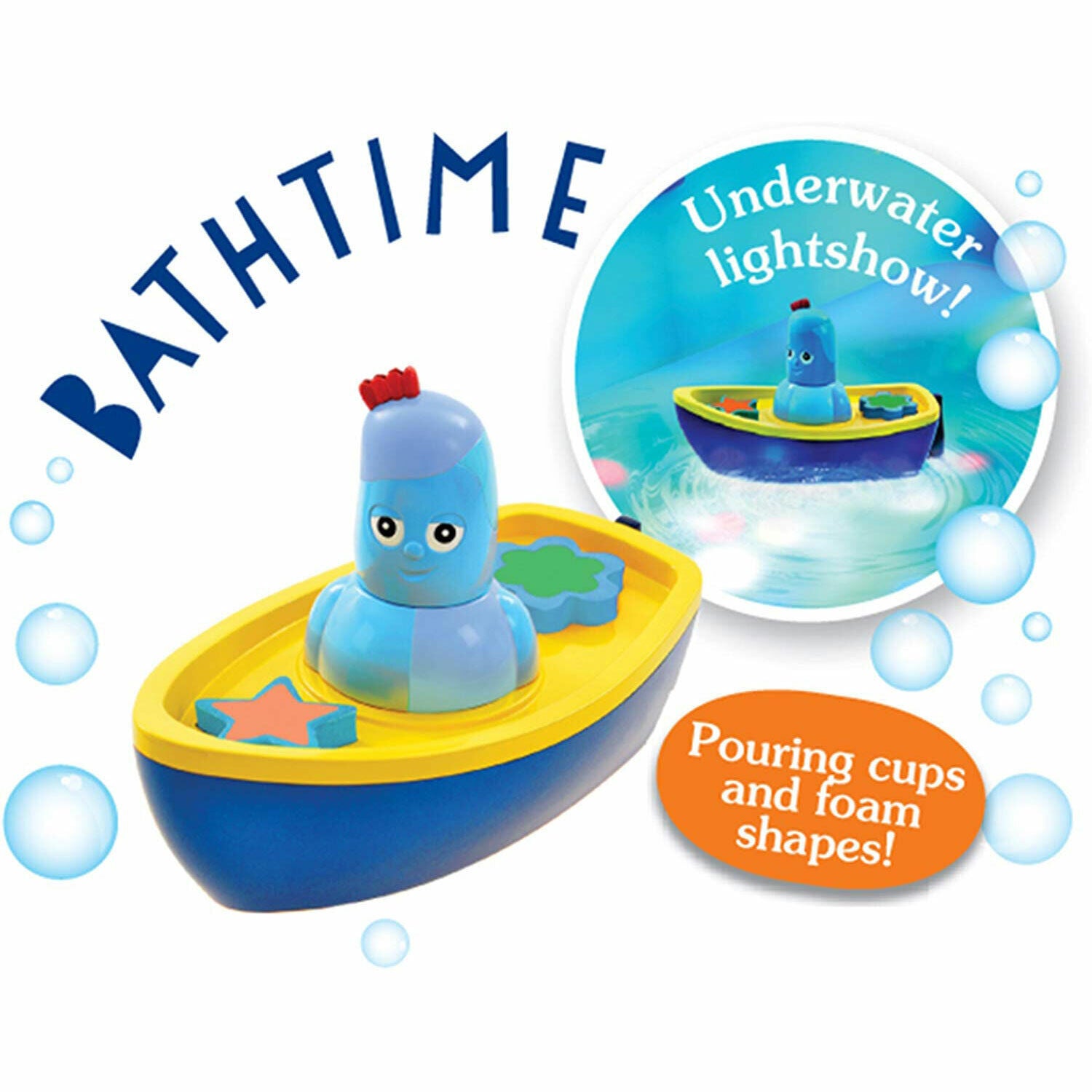 In the Night Garden Lightshow Bath-time Boat - Igglepiggle - NEW!