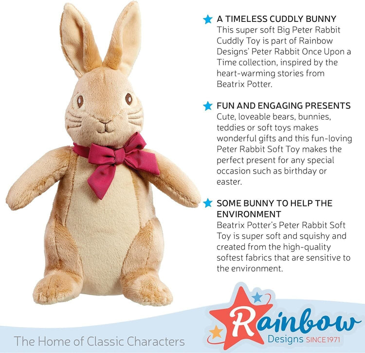 Rainbow Designs Official Peter Rabbit Large 24cm Flopsy Bunny -Newborn Baby GifT