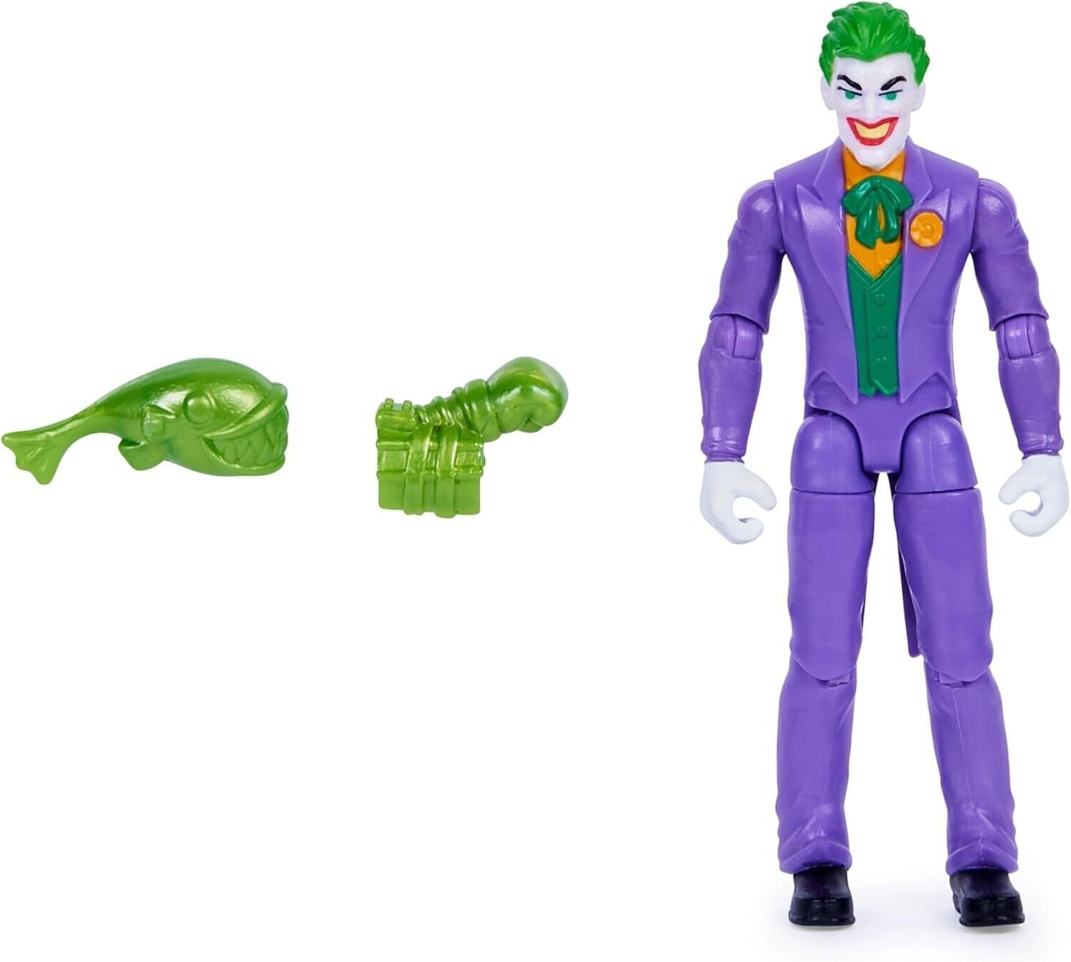 DC Comics, Batman and Robin vs. The Joker and King Shark, 4-inch Action Figures,