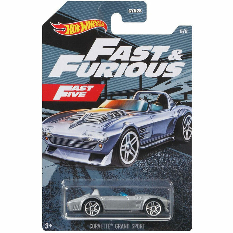 2021 Hot Wheels Fast & Furious 1:64 Scale Cars - Choose Your Favorite Fast Five - Corvette Grand Sport #5/5