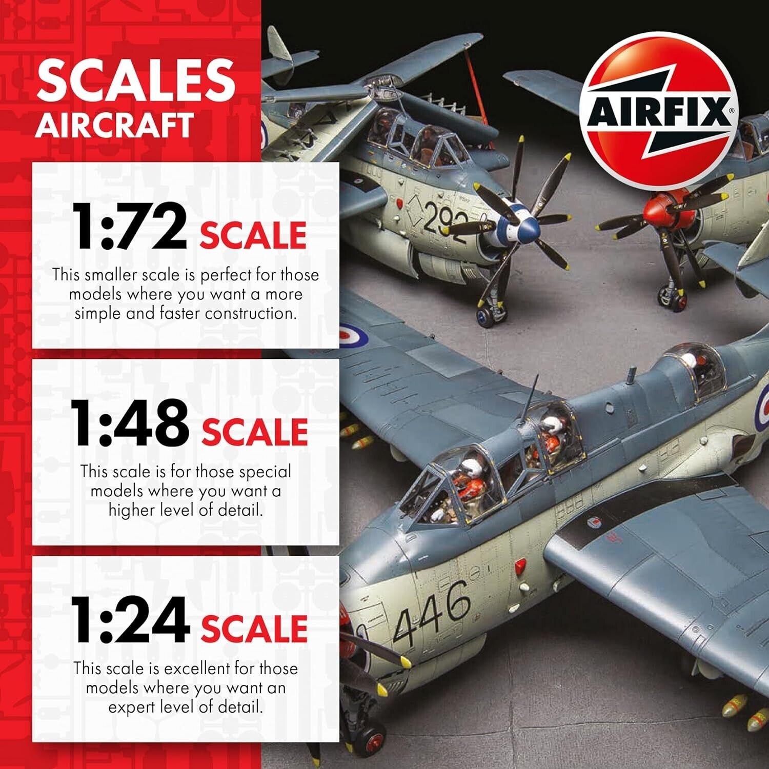 Airfix Hanging Model Aircraft Kits - BAE Harrier GR.9A Model Building Set, 1:72